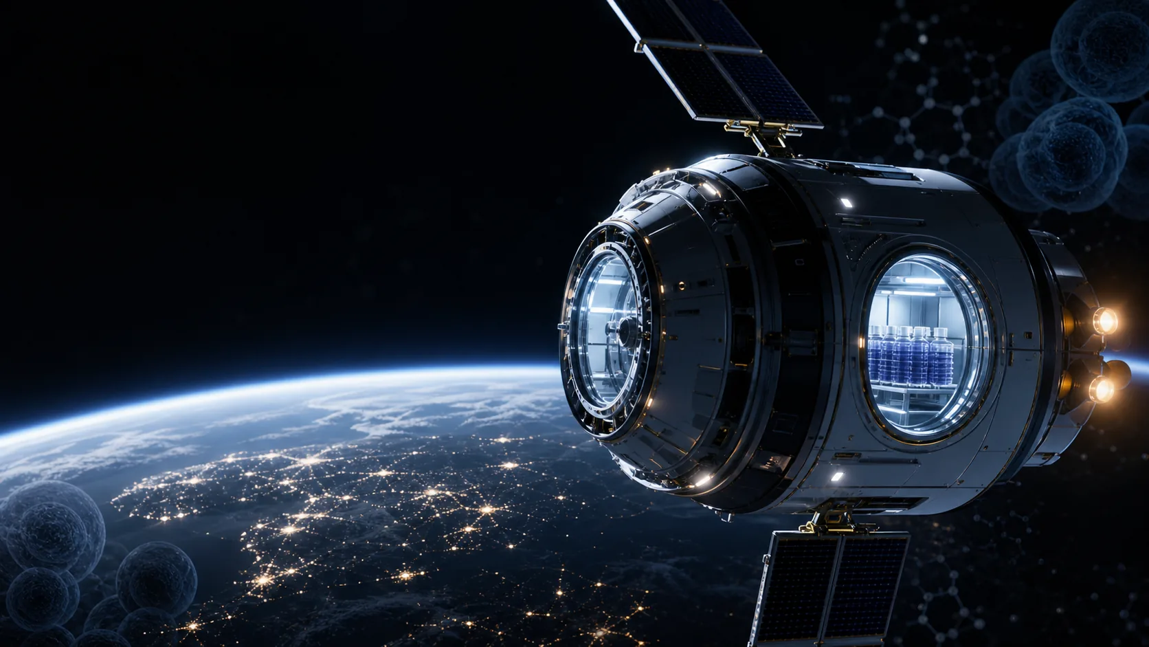 Orbital pharmaceutical platform above Earth